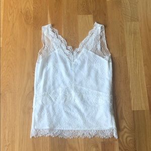 The Kooples White Lace Top